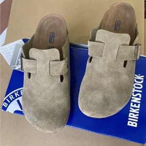 Boston suede clog birks size 38 narrow